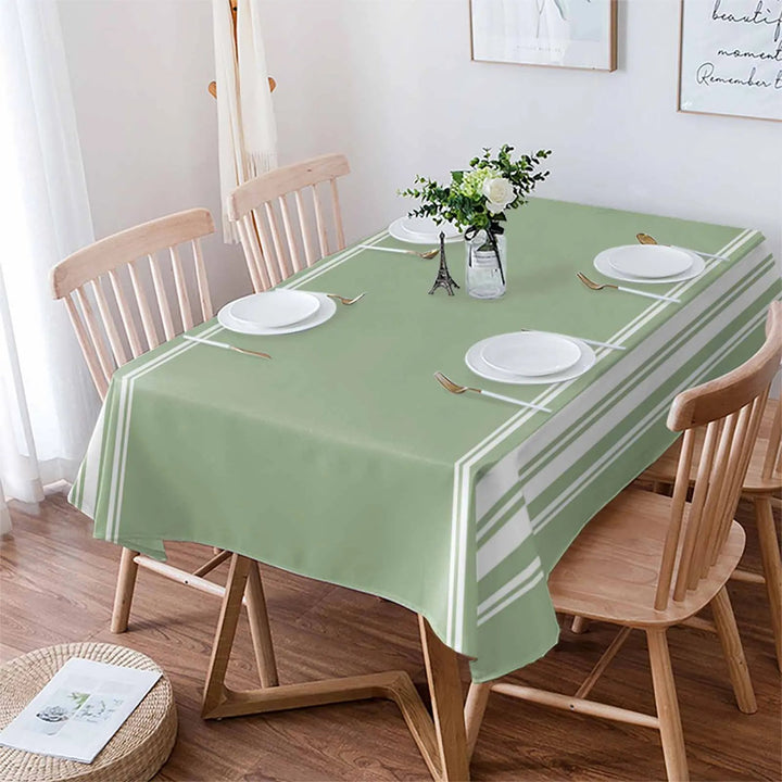 Graceful Nest Classic Striped Green Table Decor