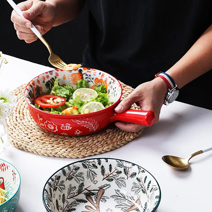 Graceful Nest Colorful Ceramic Bowl