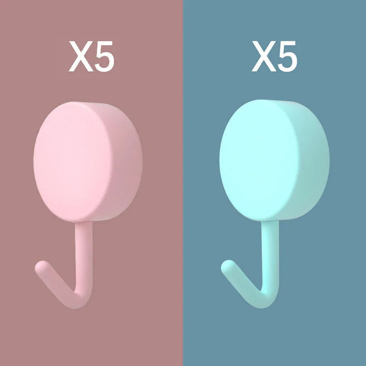 Graceful Nest Pink Light Blue Stick & Style Wall Hooks