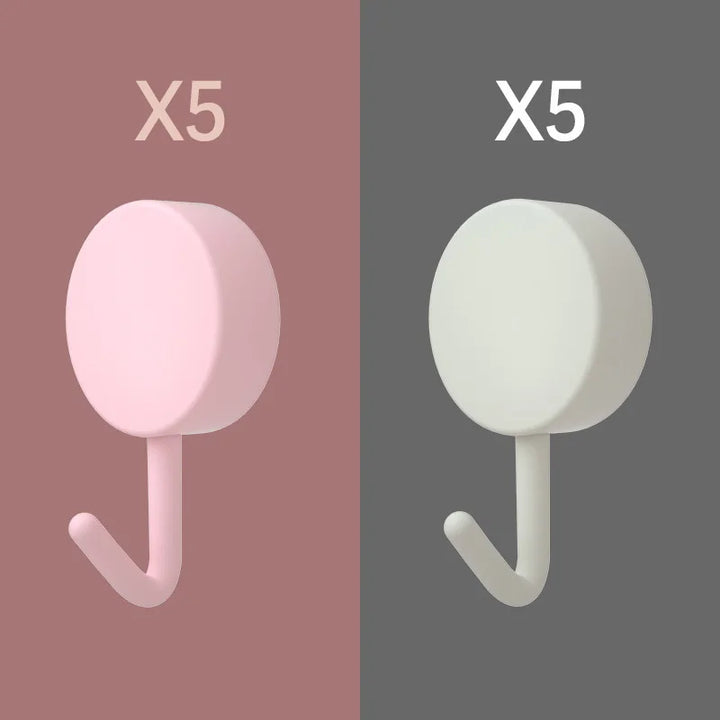 Graceful Nest Pink White Stick & Style Wall Hooks