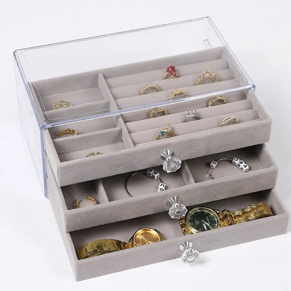 Graceful Nest Velvet Treasures Jewelry Box